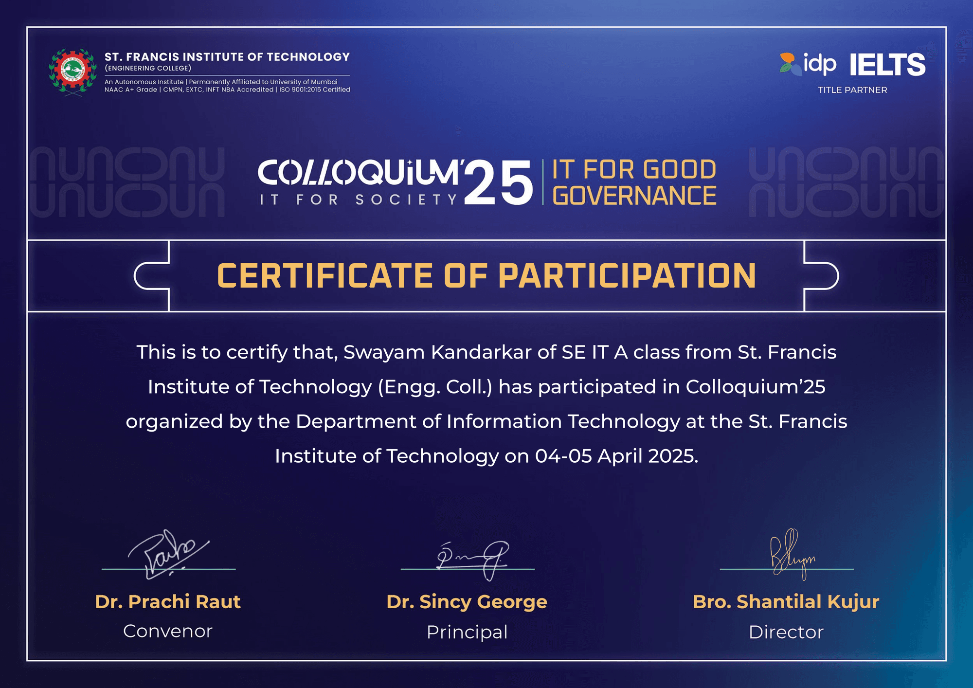 Colloquium '25