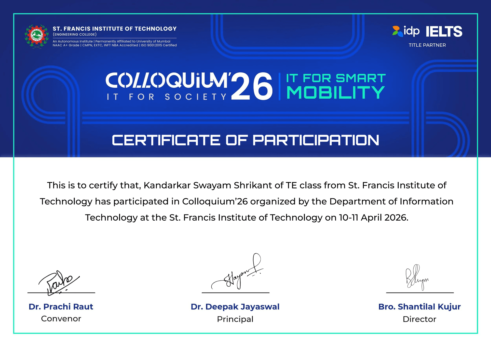 Colloquium '26